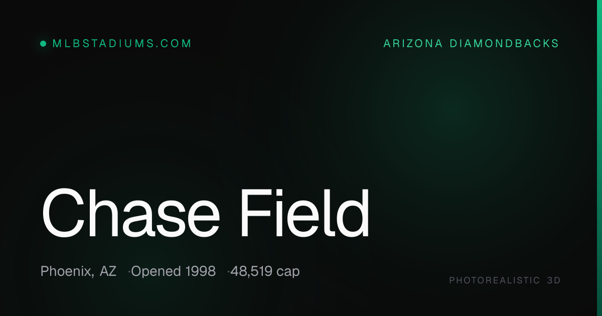 Chase Field in 3D — Arizona Diamondbacks · mlbstadiums.com