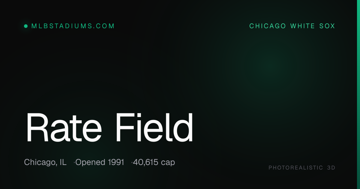 Rate Field in 3D — Chicago White Sox · mlbstadiums.com